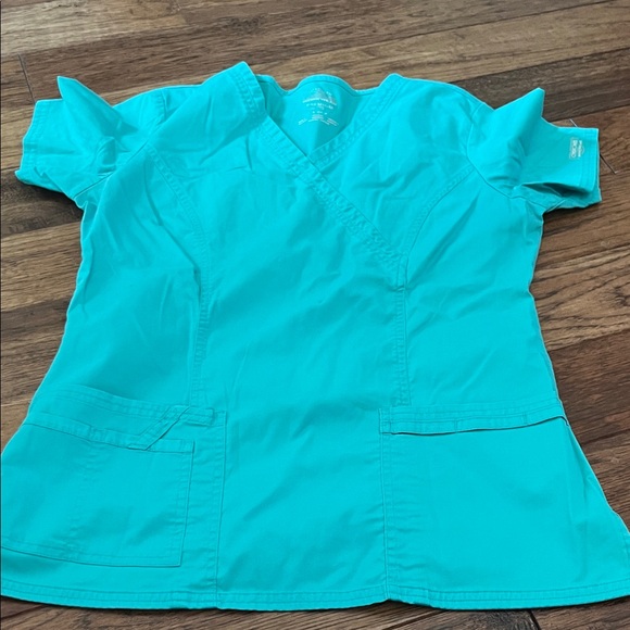 Cherokee Tops - Cherokee Aqua V-Neck Blouse